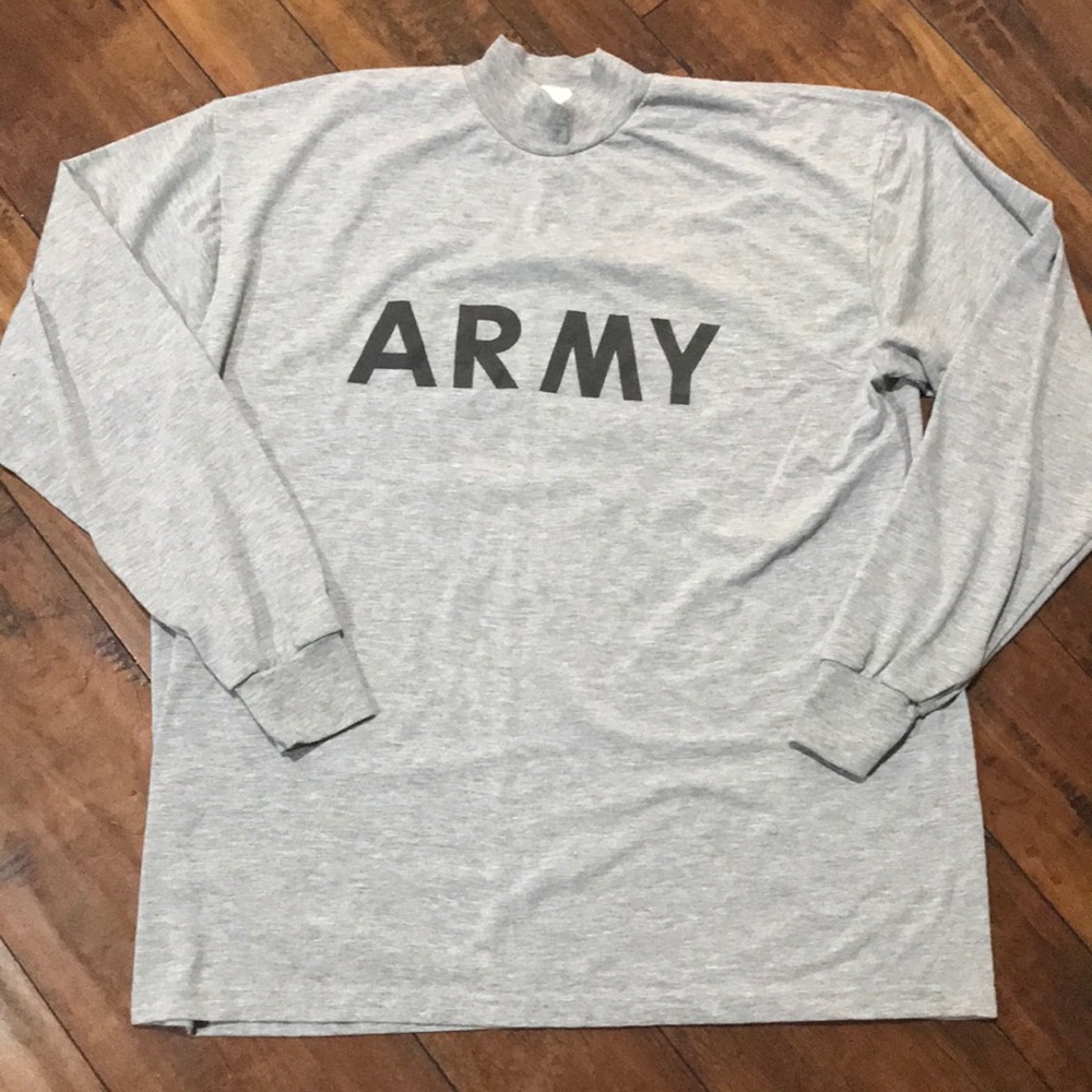 Army Issue Fitness Uniform Long Sleeve Shirt Size XL